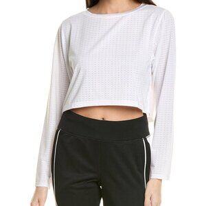 Fila Fi-lux Vented Crop Top In white Sz Medium Gym Tennis Yoga New